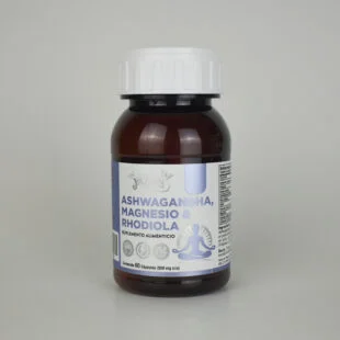 Ashwagandha con Magnesio y Rodhiola  | 60 Cápsulas 500mg