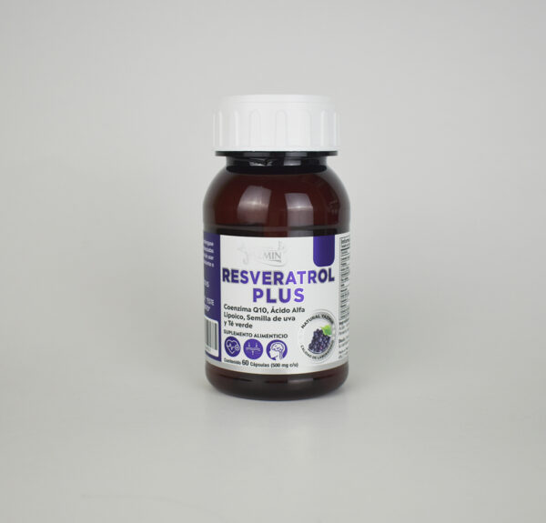 Resveratrol Plus con Ácido Alfalipoico, Coenzima Q10 y Té Verde | 60 Cápsulas 500mg